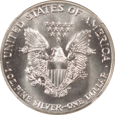 American Silver Eagles 1987 $1 AMERICAN SILVER EAGLE – NGC MS-70, JOHN M. MERCANTI HAND SIGNED!