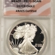 American Silver Eagles 1987 $1 AMERICAN SILVER EAGLE – NGC MS-70, JOHN M. MERCANTI HAND SIGNED!