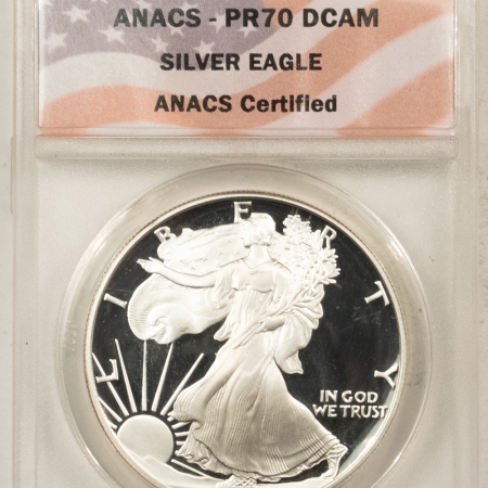 New Store Items 1992-S PROOF $1 AMERICAN SILVER EAGLE – ANACS PR-70 DCAM