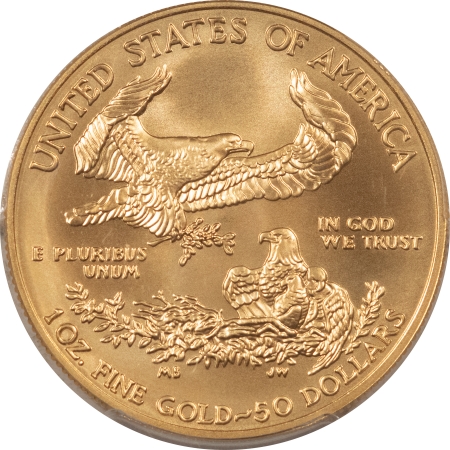 American Gold Eagles, Buffaloes, & Liberty Series 2018-W $50 1 OZ BURNISHED AMERICAN GOLD EAGLE PCGS SP-70 FIRST STRIKE FLAG LABEL