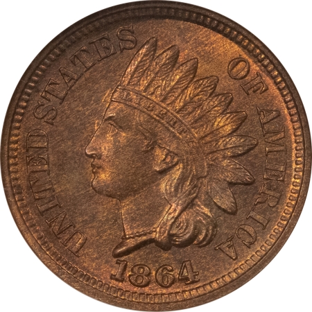 Indian 1864 INDIAN CENT – BRONZE NGC MS-65 RB EAGLE EYE!