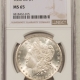 Morgan Dollars 1880 MORGAN DOLLAR, VAM-11 CHECKMARK, HOT 50 – PCGS MS-65+, FLASHY!