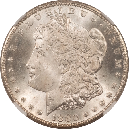 Morgan Dollars 1880-CC MORGAN DOLLAR – NGC MS-65, FLASHY & A HEADLIGHT!