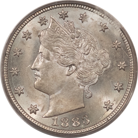 Liberty Nickels 1883 LIBERTY NICKEL, NO CENTS – PCGS MS-64, PRETTY & PREMIUM QUALITY!