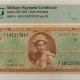 MPCs (Military Payment Certificates) MILITARY PAYMENT CERTIFICATE, SERIES 521, 50c FIRST PRINTING, S844-1, PMG AU-55!