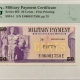 MPCs (Military Payment Certificates) MILITARY PAYMENT CERTIFICATE-SERIES 692, 25c, FIRST PRINTING, PMG CH UNC 64!