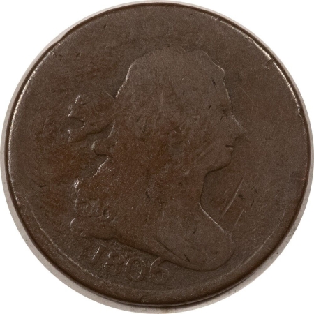 Draped Bust Half Cents 1806 DRAPED BUST HALF CENT – LARGE 6, CIRCULATED