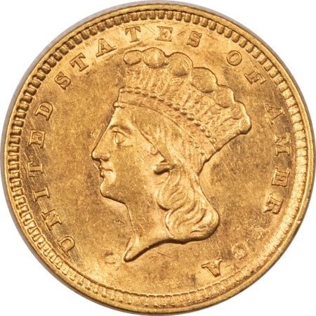New Store Items 1857 $1 GOLD DOLLAR TY III, FLASHY HIGH GRADE NEARLY UNCIRCULATED! LOOKS CHOICE!