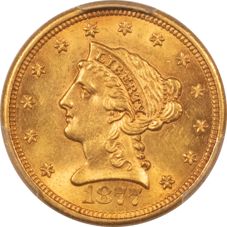 $2.50 1877-S $2.50 LIBERTY GOLD – PCGS MS-62, FRESH & LUSTROUS!