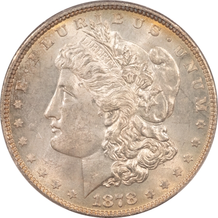 Morgan Dollars 1878 7TF MORGAN DOLLAR, REV OF 1878, VAM100 TYPE I OBV TOP 100 PCGS MS-63 PRETTY