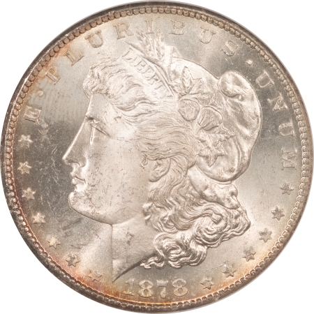 Morgan Dollars 1878-CC MORGAN DOLLAR – NGC MS-64, BLAST WHITE CARSON CITY!