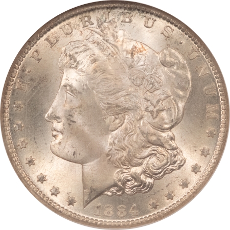 Morgan Dollars 1884-CC MORGAN DOLLAR – NGC MS-65, FRESH GEM! CARSON CITY!