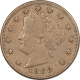 Liberty Nickels 1893 LIBERTY V NICKEL – NICE ORIGINAL HIGH GRADE EXAMPLE, SEMI-KEY DATE!