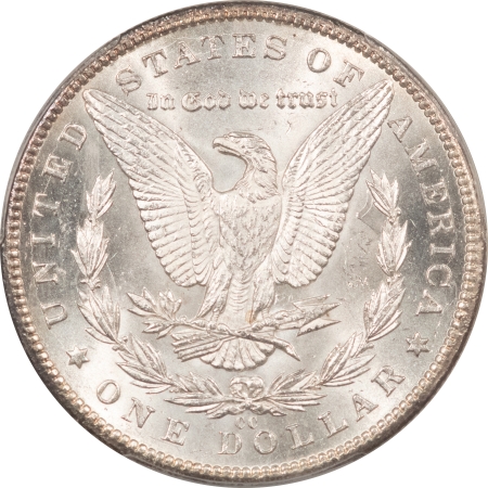 Morgan Dollars 1893-CC MORGAN DOLLAR – PCGS MS-62, BLAST WHITE, WELL STRUCK, PREMIUM QUALITY!