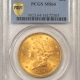 $20 1907 $20 LIBERTY GOLD – PCGS MS-63, FLASHY CHOICE FINAL YEAR ISSUE!