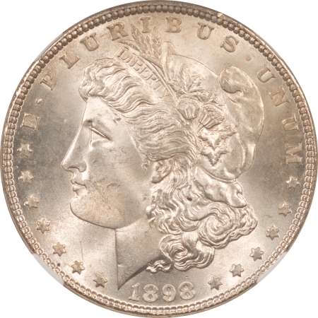 Morgan Dollars 1898 MORGAN DOLLAR – NGC MS-65, LOOKS 66! PREMIUM QUALITY!