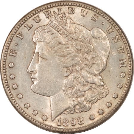 Morgan Dollars 1898-S MORGAN DOLLAR – ORIGINAL, ABOUT UNCIRCULATED AND NICE!