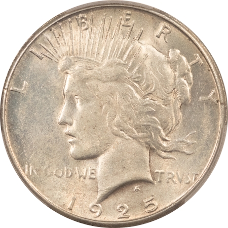 New Certified Coins 1925-S PEACE DOLLAR – PCGS AU-58, FRESH & LOOKS UNCIRCULATED