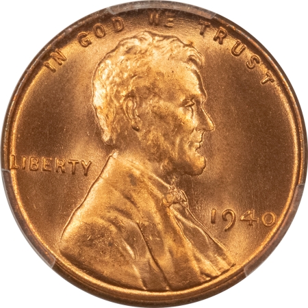 Lincoln Cents (Wheat) 1940 LINCOLN CENT – PCGS MS-67 RD, WAS CAC! PREMIUM QUALITY!
