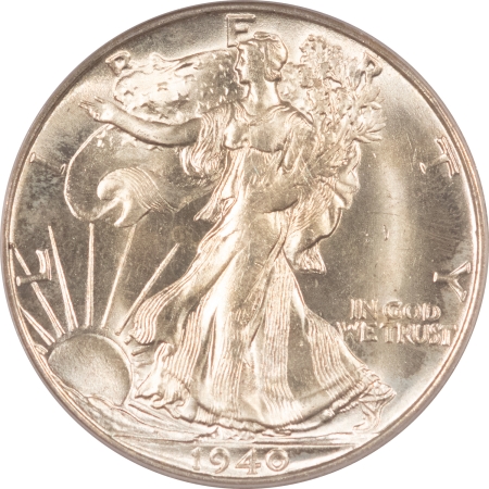 New Certified Coins 1940-S WALKING LIBERTY HALF DOLLAR – PCGS MS-64, PREMIUM QUALITY, BLAST WHITE!