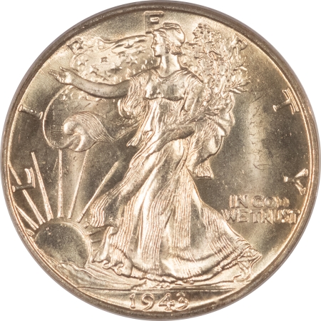 New Certified Coins 1943-D WALKING LIBERTY HALF DOLLAR – PCGS MS-65, BLAST WHITE & LUSTROUS GEM!