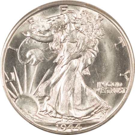 New Certified Coins 1944-D WALKING LIBERTY HALF DOLLAR – PCGS MS-64, BLAST WHITE!
