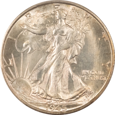New Certified Coins 1945-S WALKING LIBERTY HALF DOLLAR – PCGS MS-66+, PREMIUM QUALITY & SUPERB!