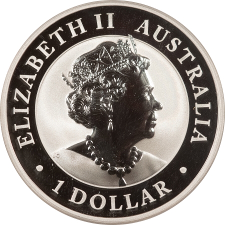 Bullion 2020-P $1 AUSTRALIA, AUSTRALIAN EMU, 1 OZ .9999 SILVER – PCGS MS-70, PERFECT!