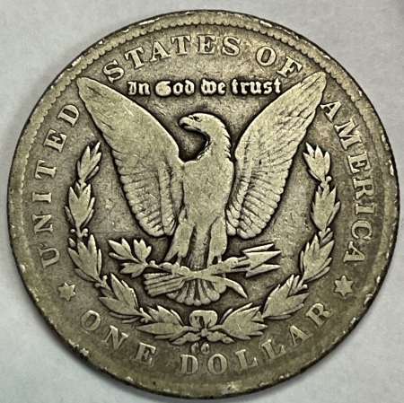 Dollars 1879-CC MORGAN DOLLAR, CAPPED DIE – CIRCULATED, CARSON CITY!