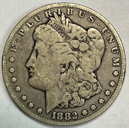 Dollars 1882-CC MORGAN DOLLAR – NICE PLEASING CIRCULATED, CARSON CITY!