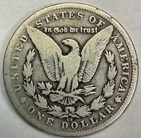 Dollars 1889-CC MORGAN DOLLAR – NICE PLEASING CIRCULATED, KEY-DATE CARSON CITY!