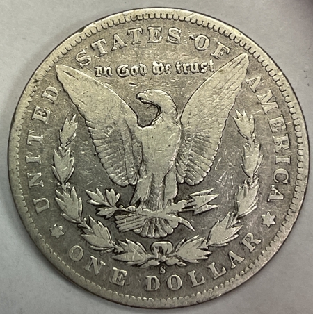 Dollars 1895-S MORGAN DOLLAR – CIRCULATED, DECENT DETAILS, TOUGHER DATE!