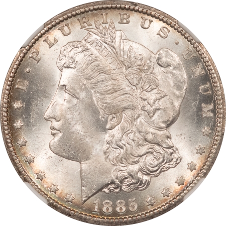 Morgan Dollars 1885-CC MORGAN DOLLAR NGC MS-63, FLASHY & CHOICE CARSON CITY!