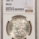 Morgan Dollars 1887-S MORGAN DOLLAR – PCGS AU-55, FLASHY & LOOKS VIRTUALLY UNCIRCULATED!