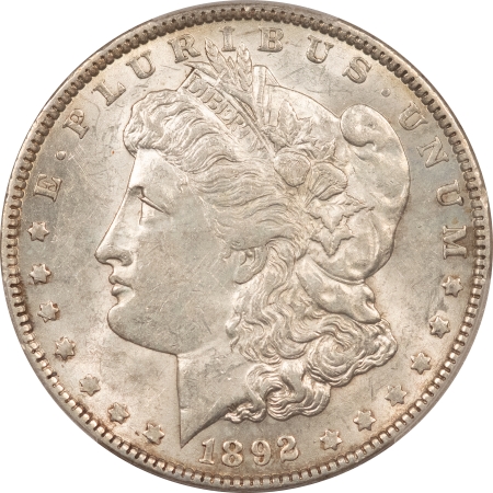 Morgan Dollars 1892 MORGAN DOLLAR – PCGS AU-55, FRESH & FLASHY!