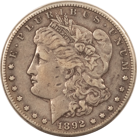 Morgan Dollars 1892-CC MORGAN DOLLAR – PLEASING CIRCULATED EXAMPLE W/ NICE DETAILS, CARSON CITY