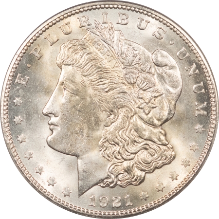 Morgan Dollars 1921-S MORGAN DOLLAR – PCGS MS-64, BLAZING LUSTER!