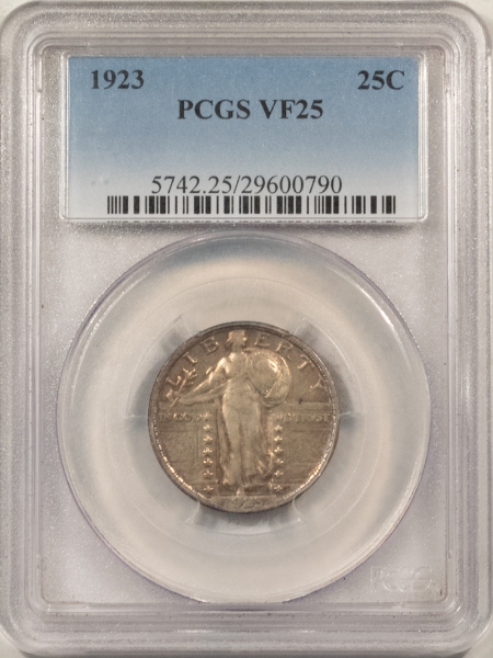 New Certified Coins 1923 STANDING LIBERTY QUARTER – PCGS VF-25