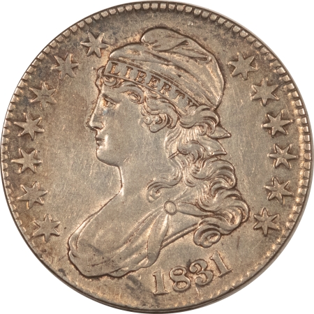 New Store Items 1831 CAPPED BUST HALF DOLLAR – HIGH GRADE EXAMPLE, LIGHT OLD CLEANING!