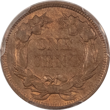 Flying Eagle 1857 FLYING EAGLE CENT – PCGS MS-64, ORIGINAL, LUSTROUS!