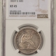 New Certified Coins 1950 DOUBLE DIE REVERSE WASHINGTON QUARTER, FS-801 – NGC MS-67