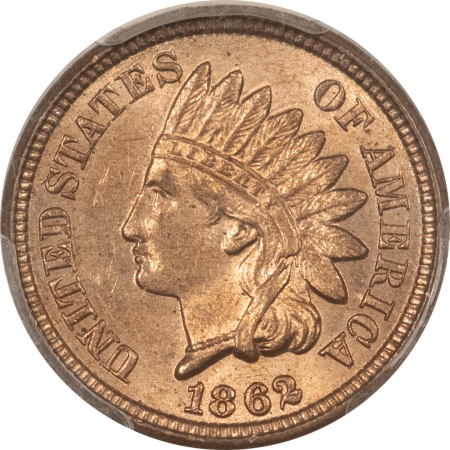 Indian 1862 INDIAN CENT – PCGS MS-62, FLASHY!