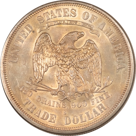 New Store Items 1876-S TRADE DOLLAR – UNCIRCULATED EXAMPLE, LIGHT OLD CLEANING, NICE LOOK
