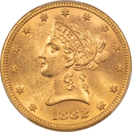 $10 1882 $10 LIBERTY GOLD – PCGS MS-62