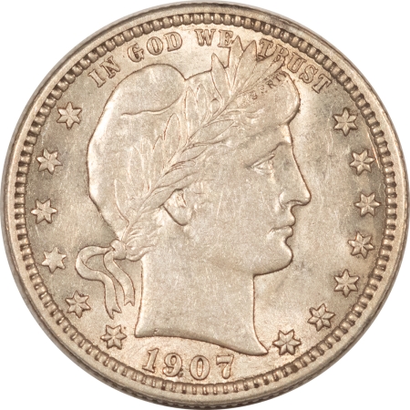 Barber Quarters 1907 BARBER QUARTER – HIGH GRADE, NEARLY UNCIRCULATED, LOOKS CHOICE!