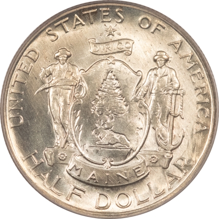 CAC Approved Coins 1920 MAINE COMMEMORATIVE HALF DOLLAR – PCGS MS65, FRESH WHITE, PQ, CAC APPROVED!