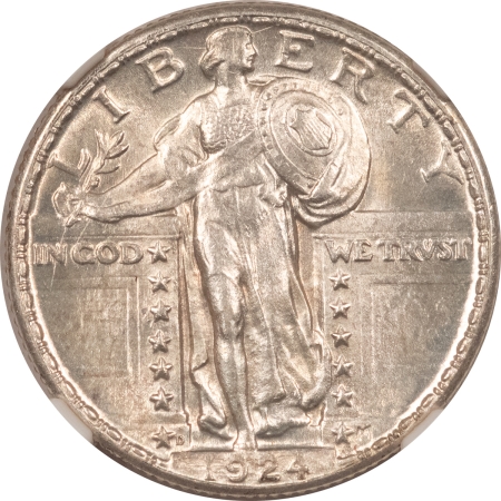 New Certified Coins 1924-D STANDING LIBERTY QUARTER – NGC MS-62, WHITE, CHOICE & PREMIUM QUALITY!