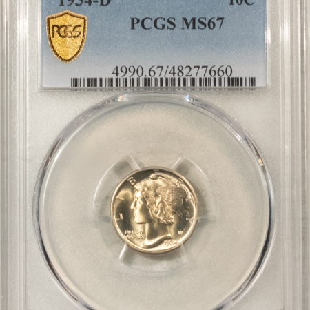 New Store Items 1934-D MERCURY DIME – PCGS MS-67, PREMIUM QUALITY, SHOULD BE FULL BANDS!