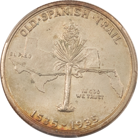 New Certified Coins 1935 SPANISH TRAIL COMMEMORATIVE HALF DOLLAR – PCGS MS-66, FRESH, ORIGINAL!