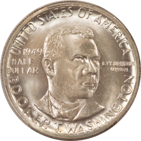 New Certified Coins 1949 BOOKER T. WASHINGTON COMMEMORATIVE HALF – PCGS MS-66+, BLAZING LUSTER, PQ!